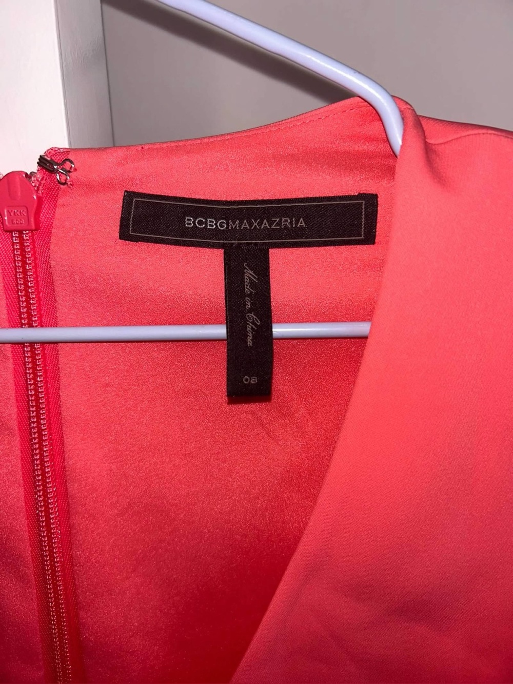 BCBGMaxAzria Coral Pink Mini Dress